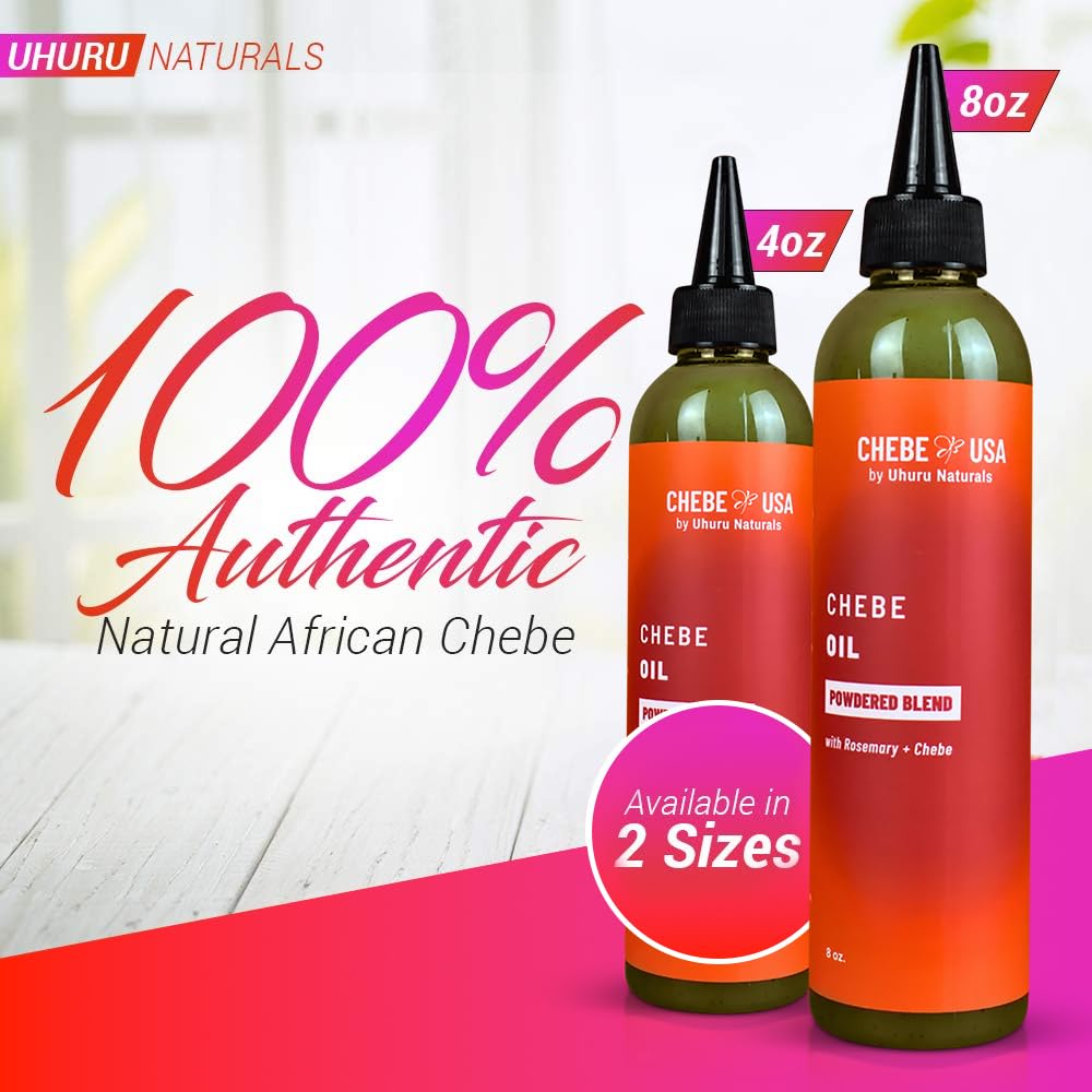 Uhuru Naturals Original Chebe Oil Powdered Blend – Moisture & Strength (8 oz)