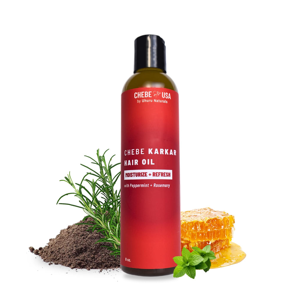 Uhuru Naturals Original Chebe Oil with Karkar Hair Growth - 8 oz | All Hair Types