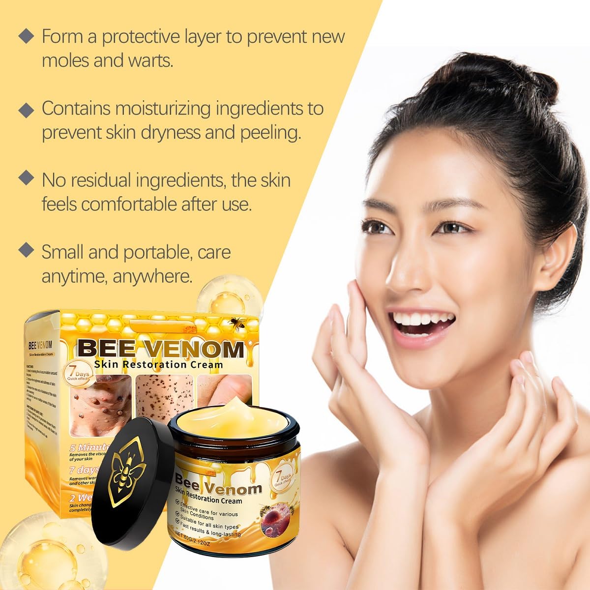 UKDVRL Bee Venom Cream (2 Pcs) – Moisturizing, Firming & Anti-Aging