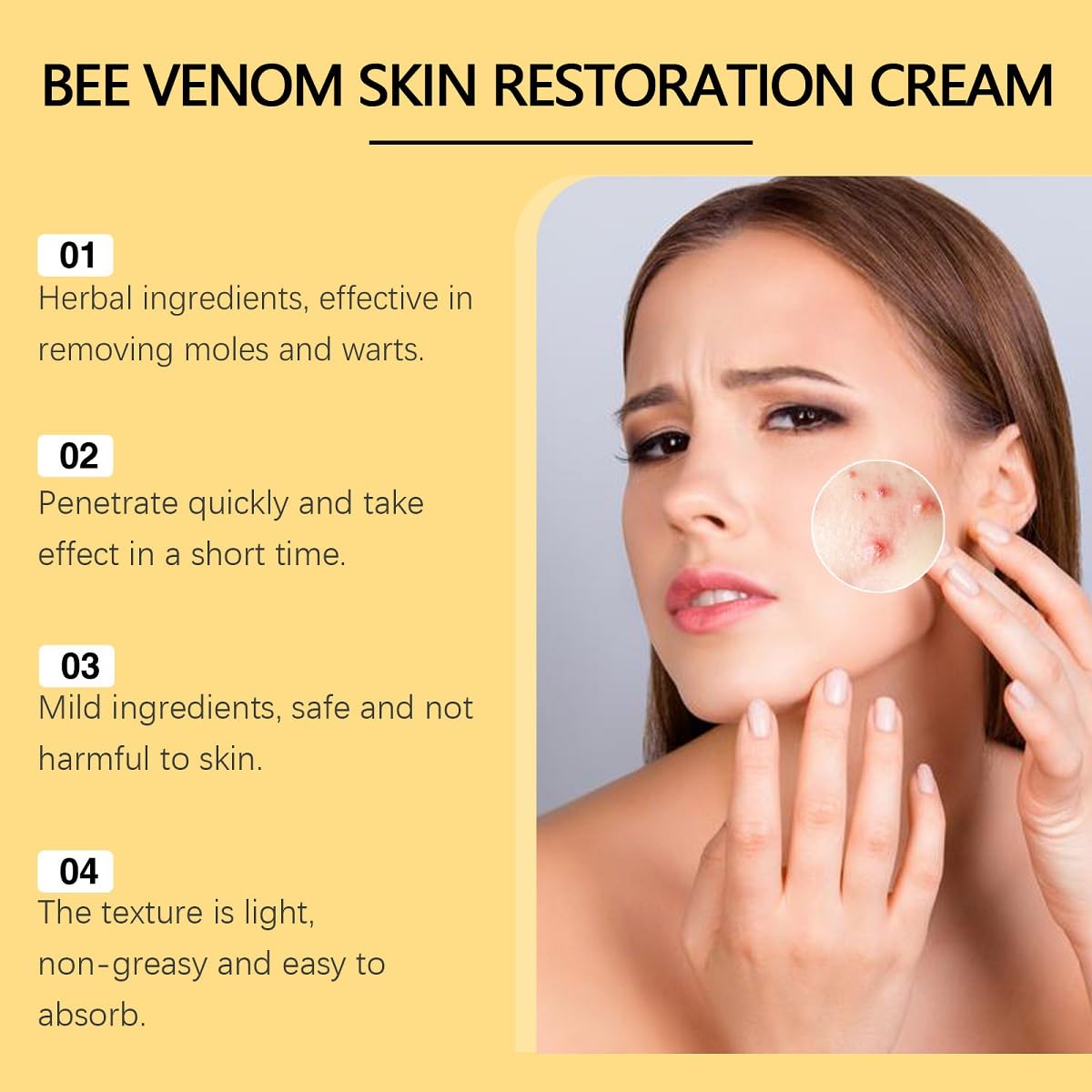 UKDVRL Bee Venom Cream (2 Pcs) – Moisturizing, Firming & Anti-Aging