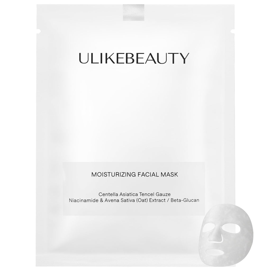 Ulikebeauty Moisturizing Facial Mask for Most Skin Types – Deep Hydration Overnight Hydrogel (5 Pcs)