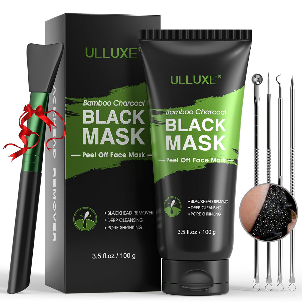 ulluxe Blackhead Remover Mask Kit – Charcoal Peel Off Mask for Pores