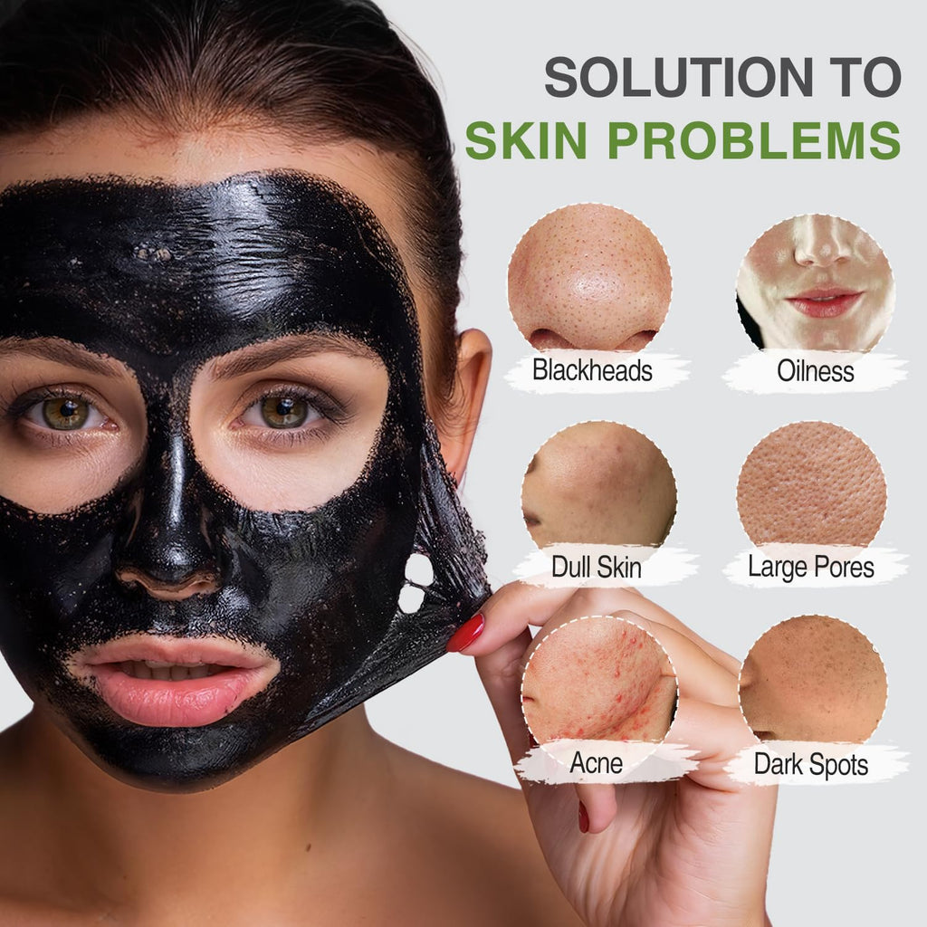ulluxe Blackhead Remover Mask Kit – Charcoal Peel Off Mask for Pores