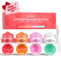 Ulluxe Lip Mask Set 4 Pcs – Overnight Hydration & Gift for Valentine’s Day