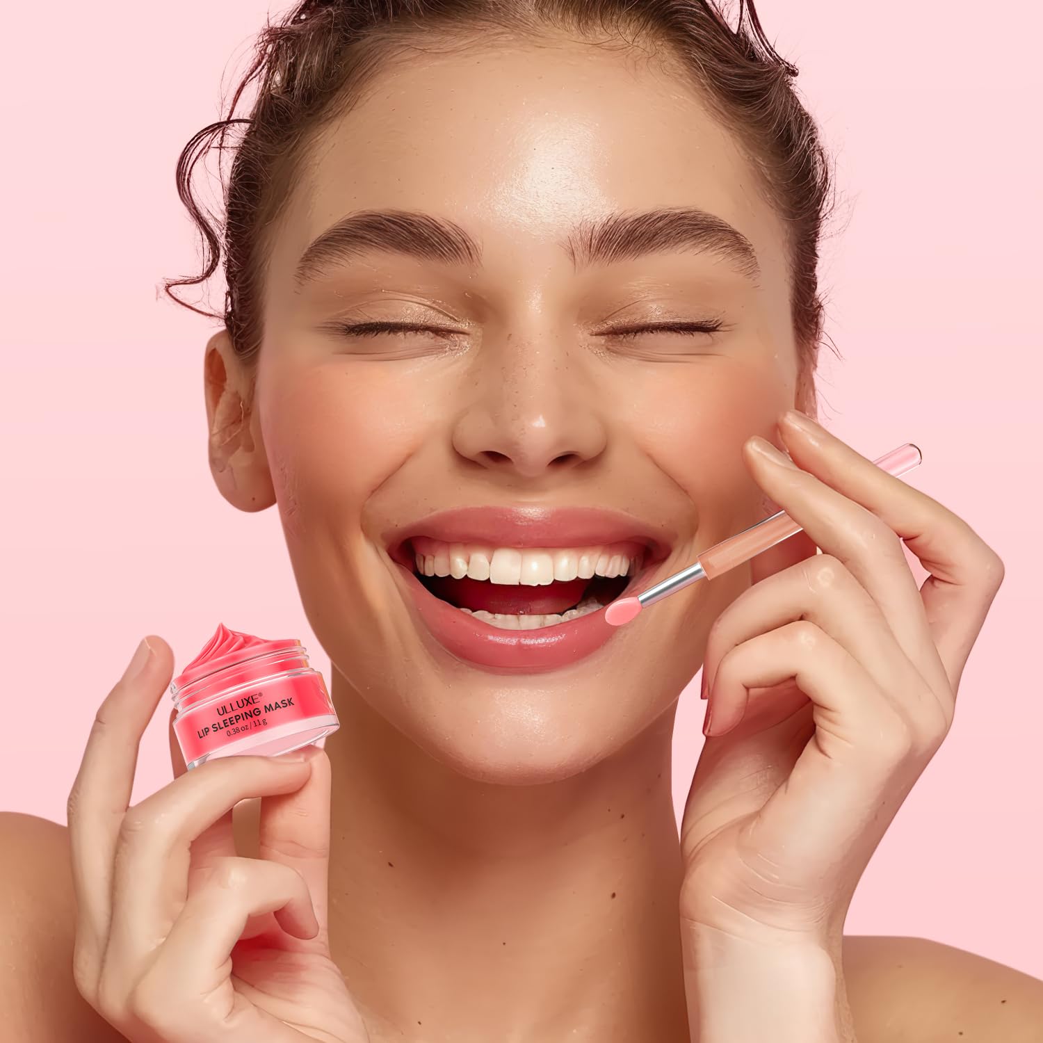 Ulluxe Lip Mask Set 4 Pcs – Overnight Hydration & Gift for Valentine’s Day