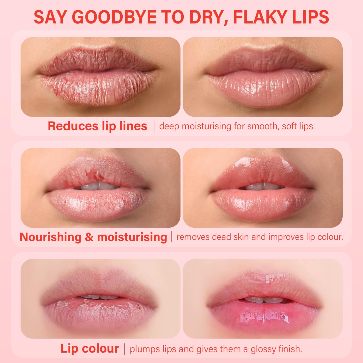 Ulluxe Lip Mask Set 4 Pcs – Overnight Hydration & Gift for Valentine’s Day