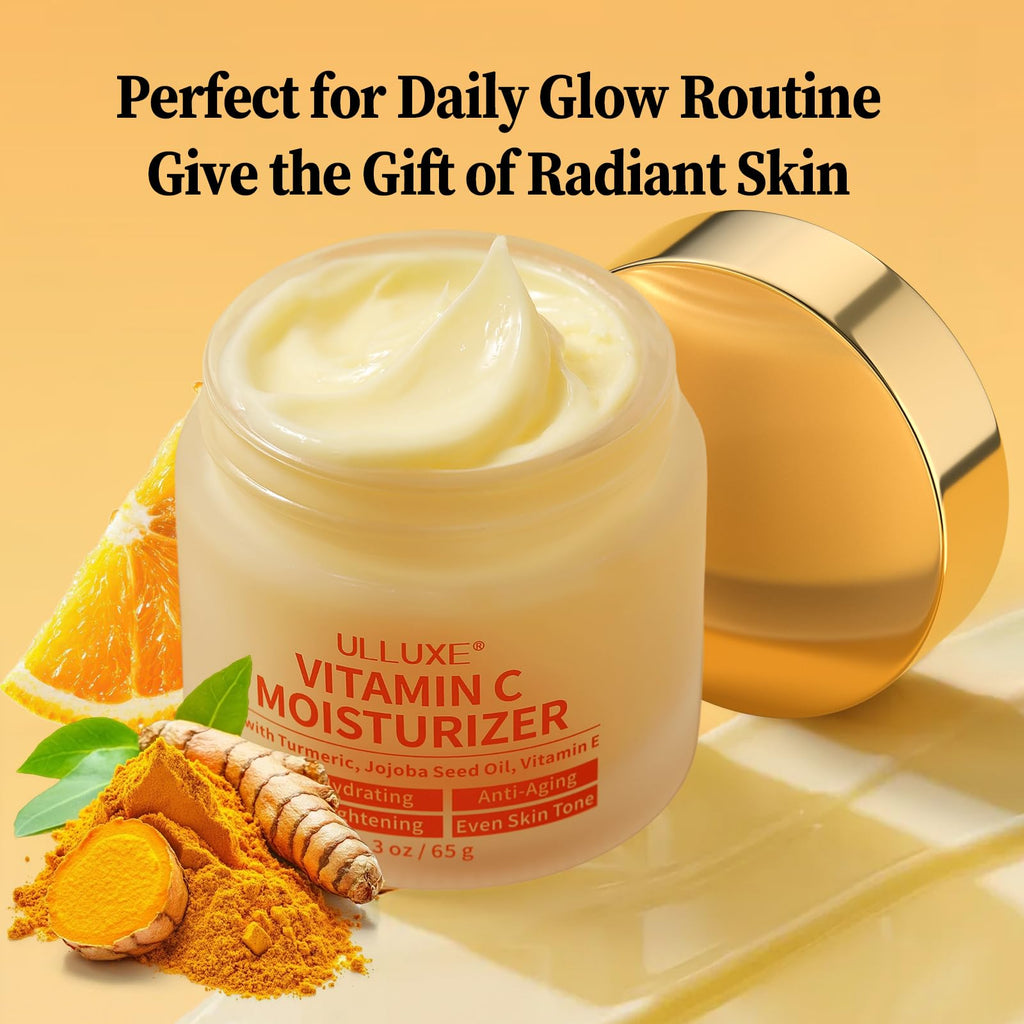 ulluxe Vitamin C Face Moisturizer – Brightening & Anti-Aging Cream with Turmeric