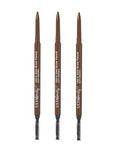 Ulta Beauty 3 Pack Ultra Slim Brow Pencil in Soft Brown | Wax-Based, Matte Finish