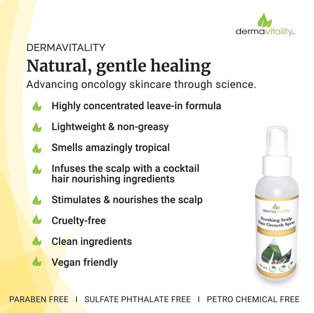 UltimateVitality Soothing Scalp Hair Growth Spray – Lightweight Keratin-Peptide Formula for Thicker-Looking Hair – 4 oz