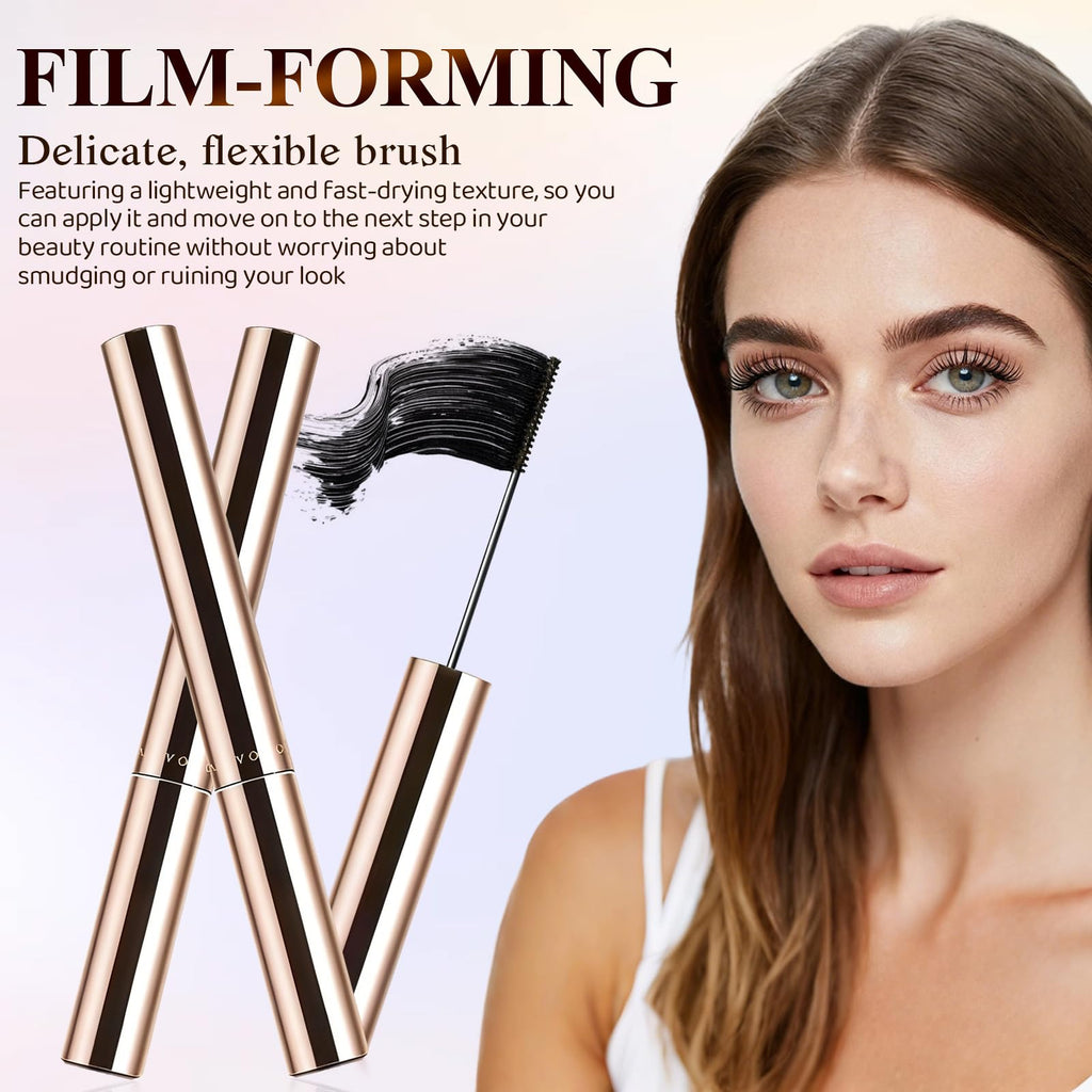 Ultra-Fine Lengthening Waterproof Mascara – Quick-Dry, Smudge-Proof, 24‑Hour Lift for Tiny & Lower Lashes