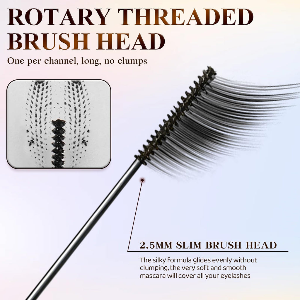 Ultra-Fine Lengthening Waterproof Mascara – Quick-Dry, Smudge-Proof, 24‑Hour Lift for Tiny & Lower Lashes