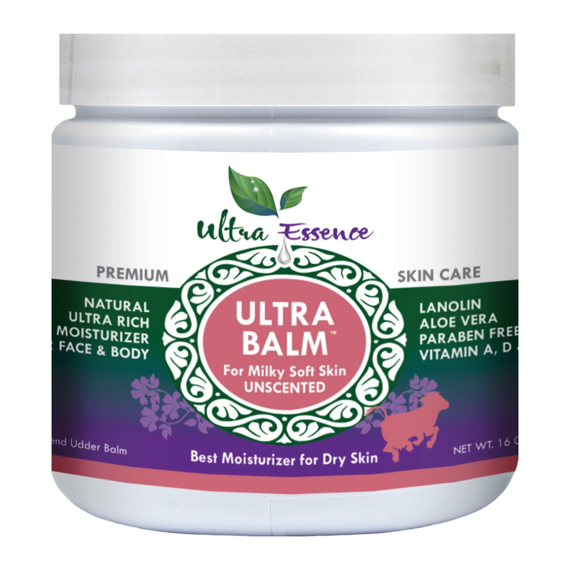 Ultra Balm Daily Moisturizer 16 oz – Unscented Hydration for Dry Skin