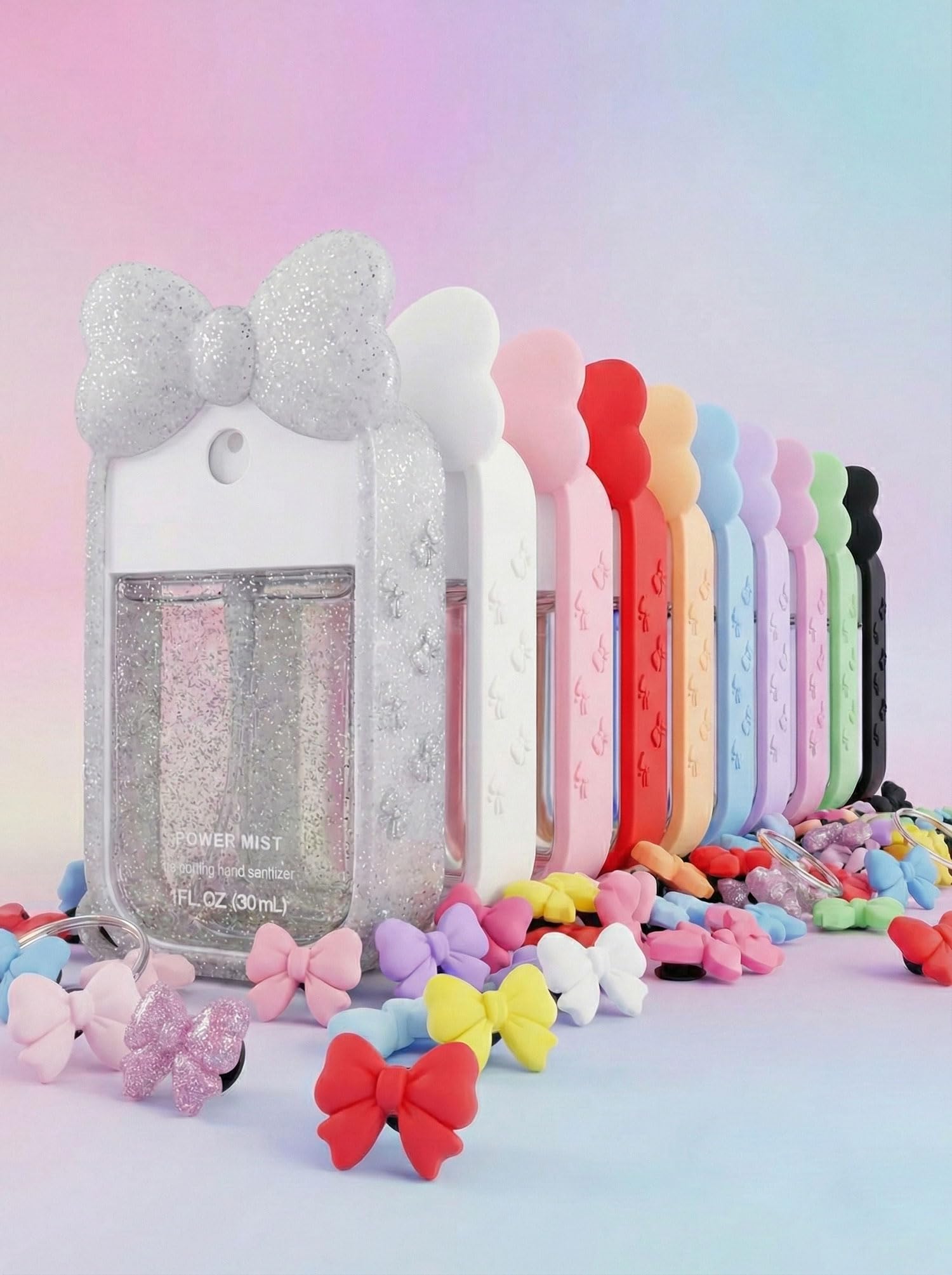 ULTRASKINX Ribbon Bow Case for Touchland Confetti Cake Mist – Frosted Sparkle