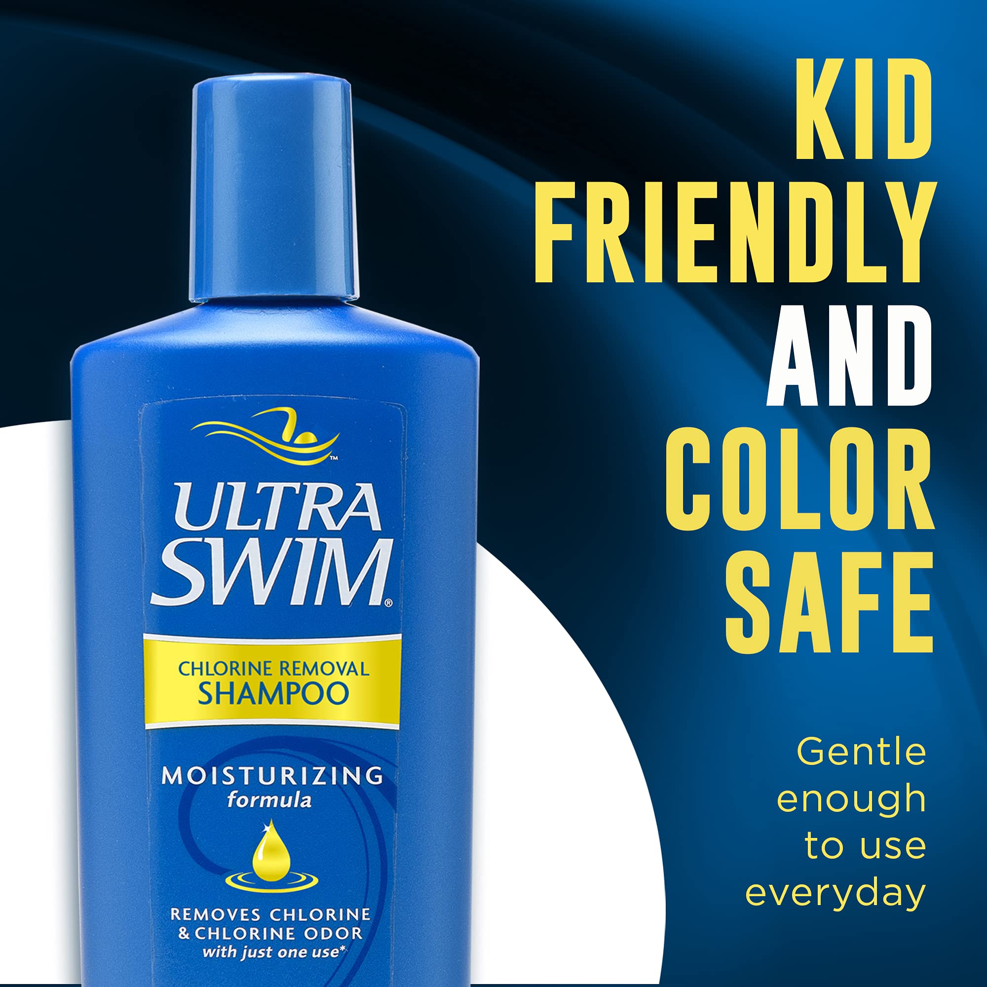 UltraSwim Chlorine Removal Shampoo – Moisturizing Formula (7 oz) Pack of 3