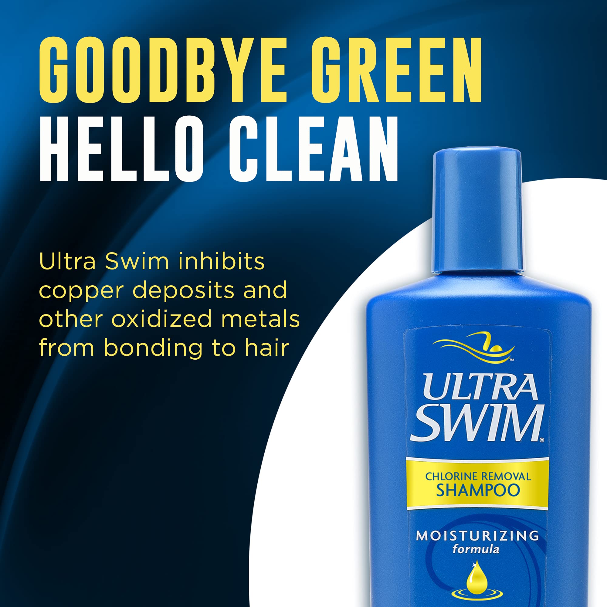 UltraSwim Chlorine Removal Shampoo – Moisturizing Formula (7 oz) Pack of 3
