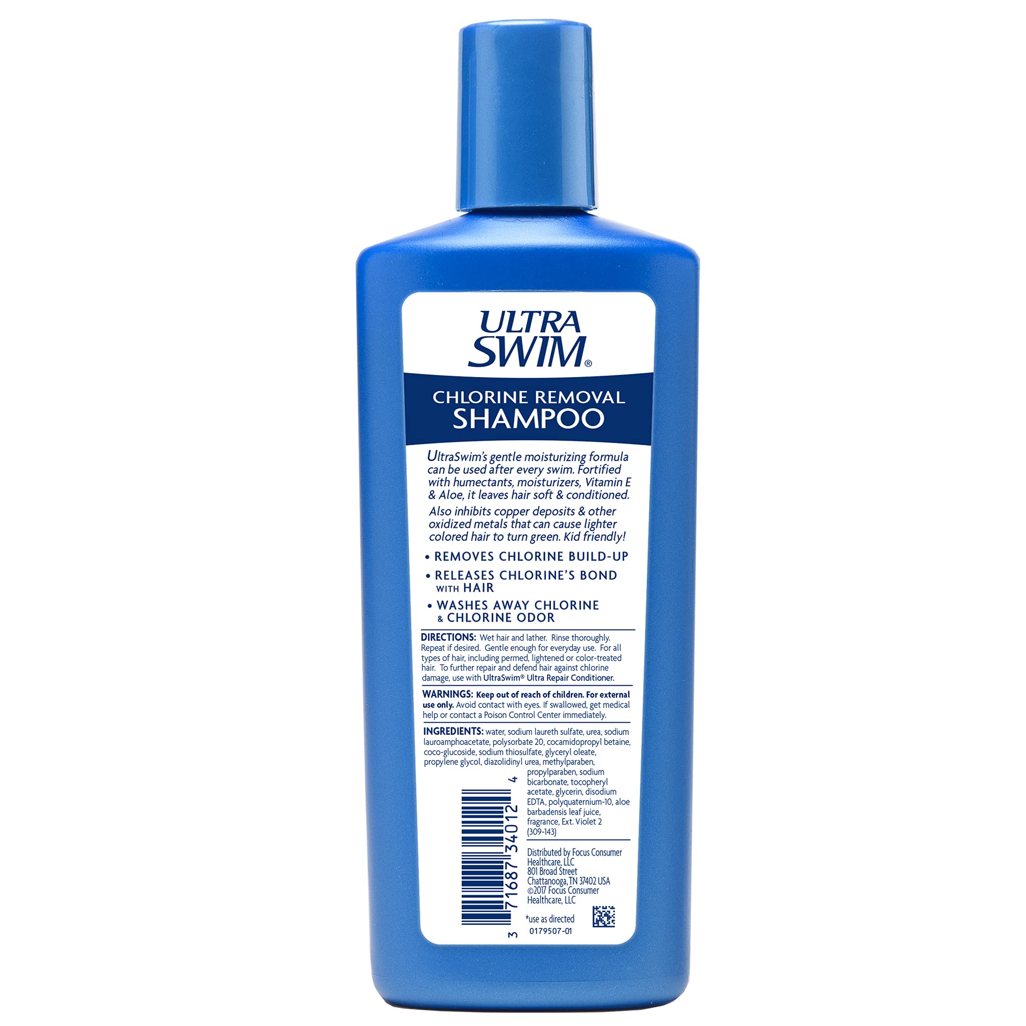 UltraSwim Chlorine Removal Shampoo – Moisturizing Formula (7 oz) Pack of 3