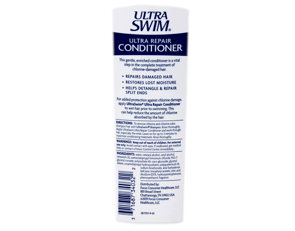 UltraSwim Ultra Repair Conditioner – 7 oz Bottles (Pack of 4) for Chlorine-Damaged Hair
