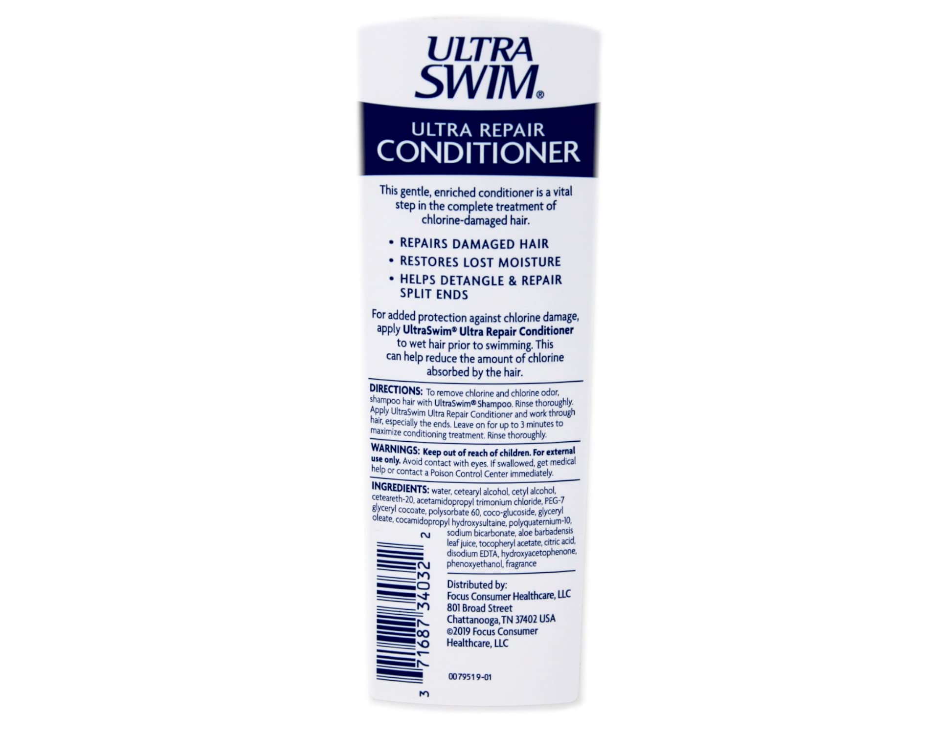 UltraSwim Ultra Repair Conditioner – 7 oz Bottles (Pack of 4) for Chlorine-Damaged Hair