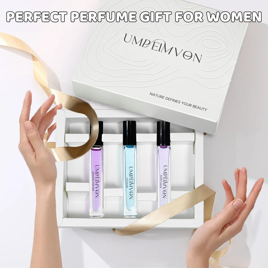 Umpeimvon Roll-On Perfume Oils for Women – Long-Lasting Fragrance, 3-Pack Travel Size 0.33 fl oz