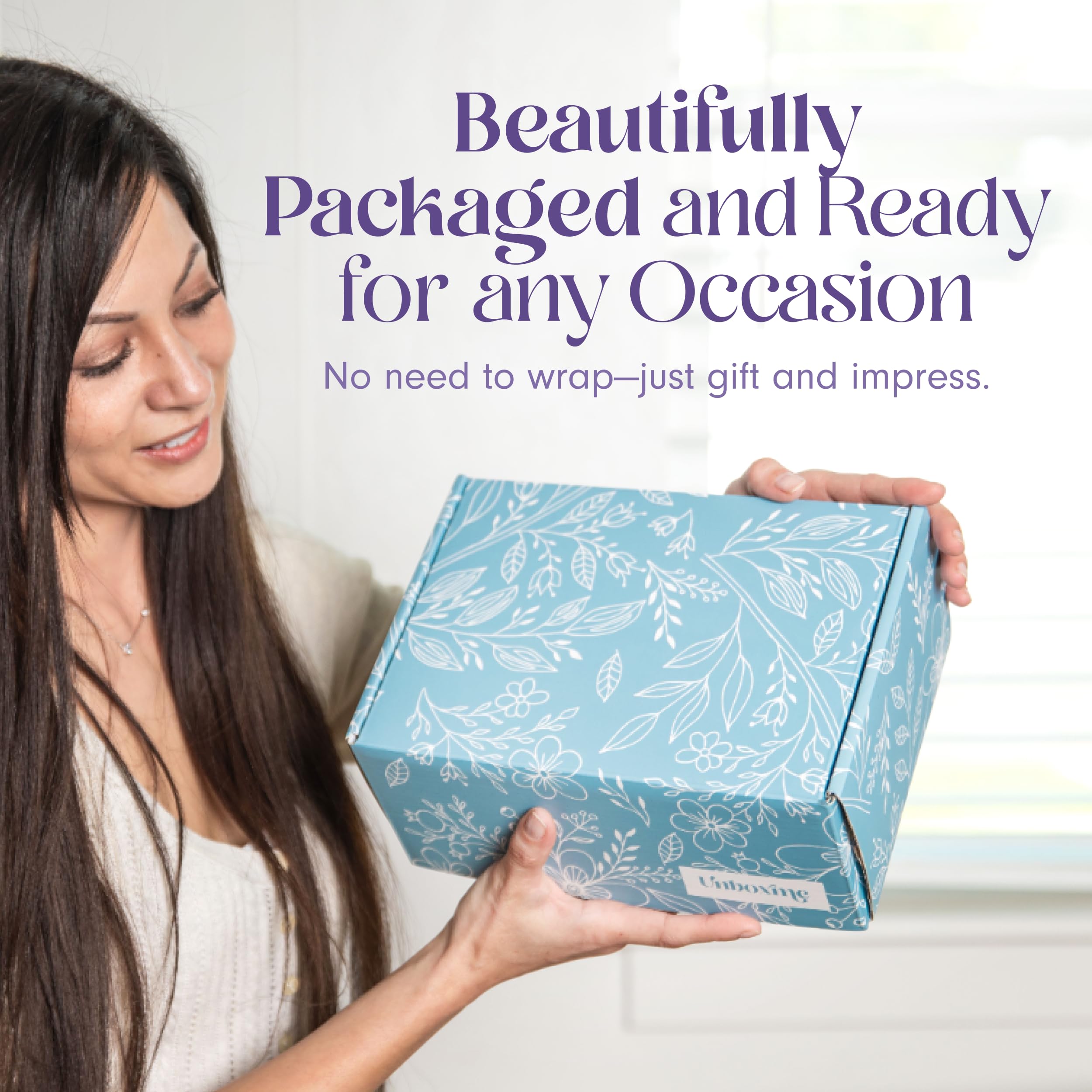 Unboxme Gifts Mini Lavender Spa Gift Set | Relaxation Gift Basket