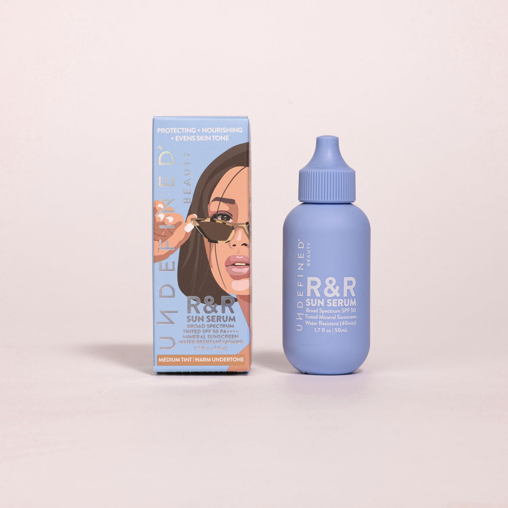 Undefined Beauty R&R Sun Serum — Tinted Mineral SPF 50, UVA/UVB Protection