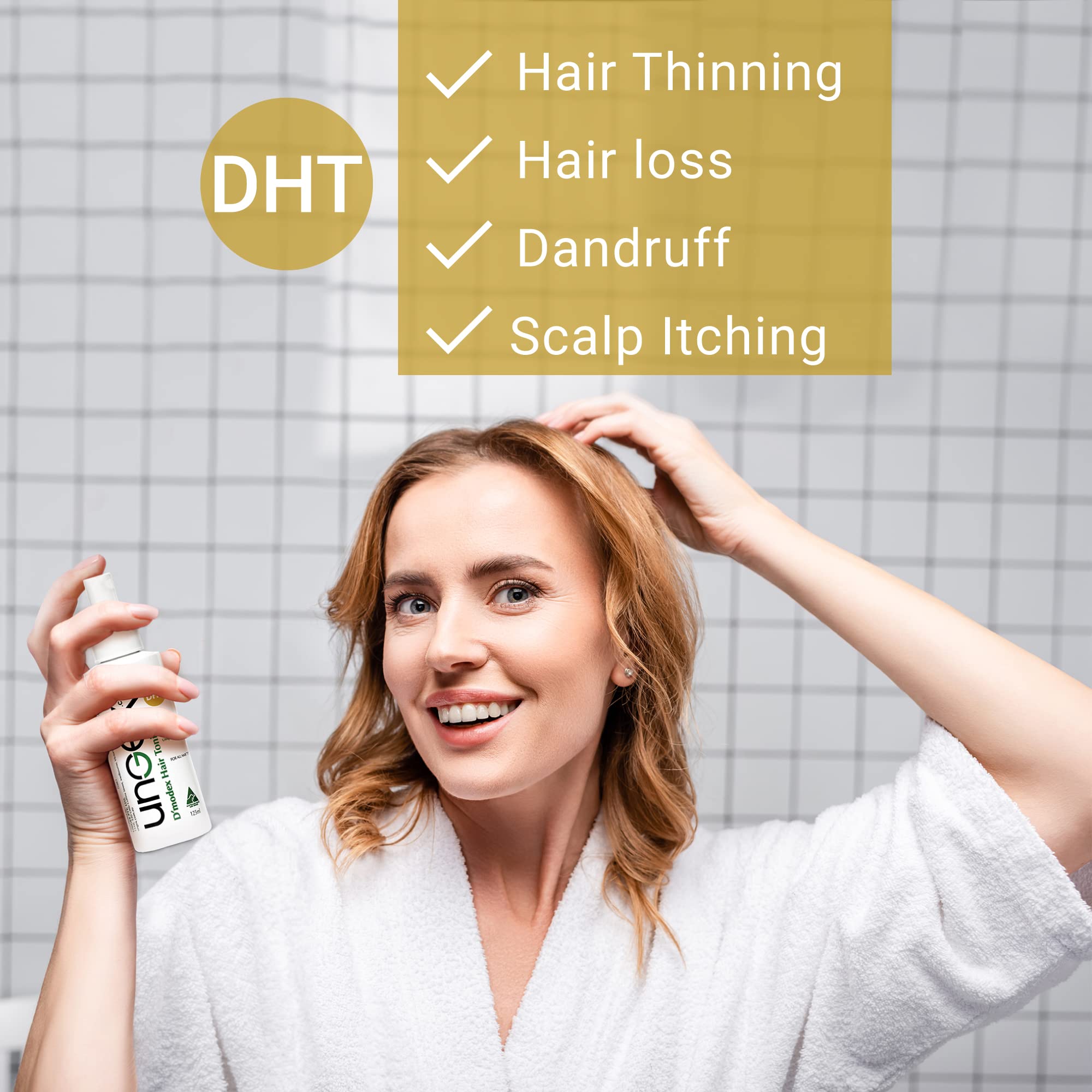 Ungex Demodex Hair Tonic – Herbal Leave-In Spray for Scalp & Hair | Natural Formula | DHT