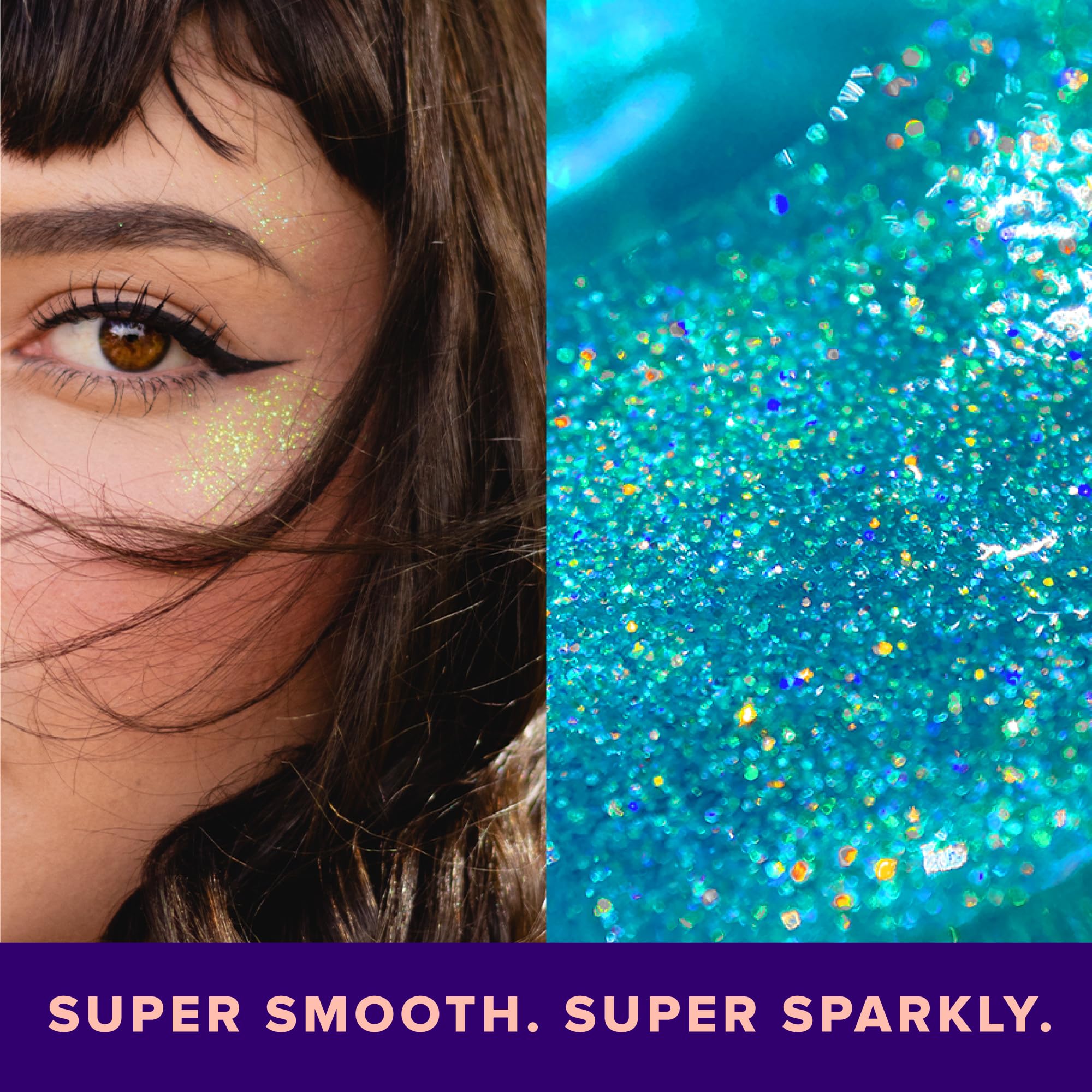 Unicorn Snot Face & Body Glitter Gel Sky Blue - Cosmetic-Grade Holographic Glitter 1.7oz