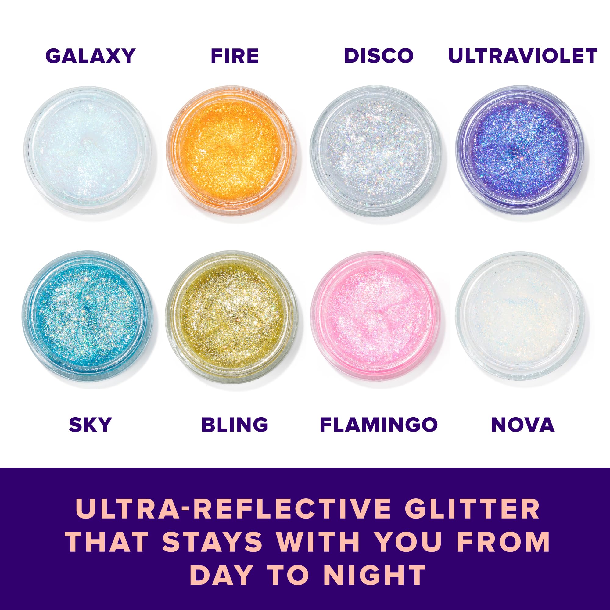 Unicorn Snot Face & Body Glitter Gel Sky Blue - Cosmetic-Grade Holographic Glitter 1.7oz