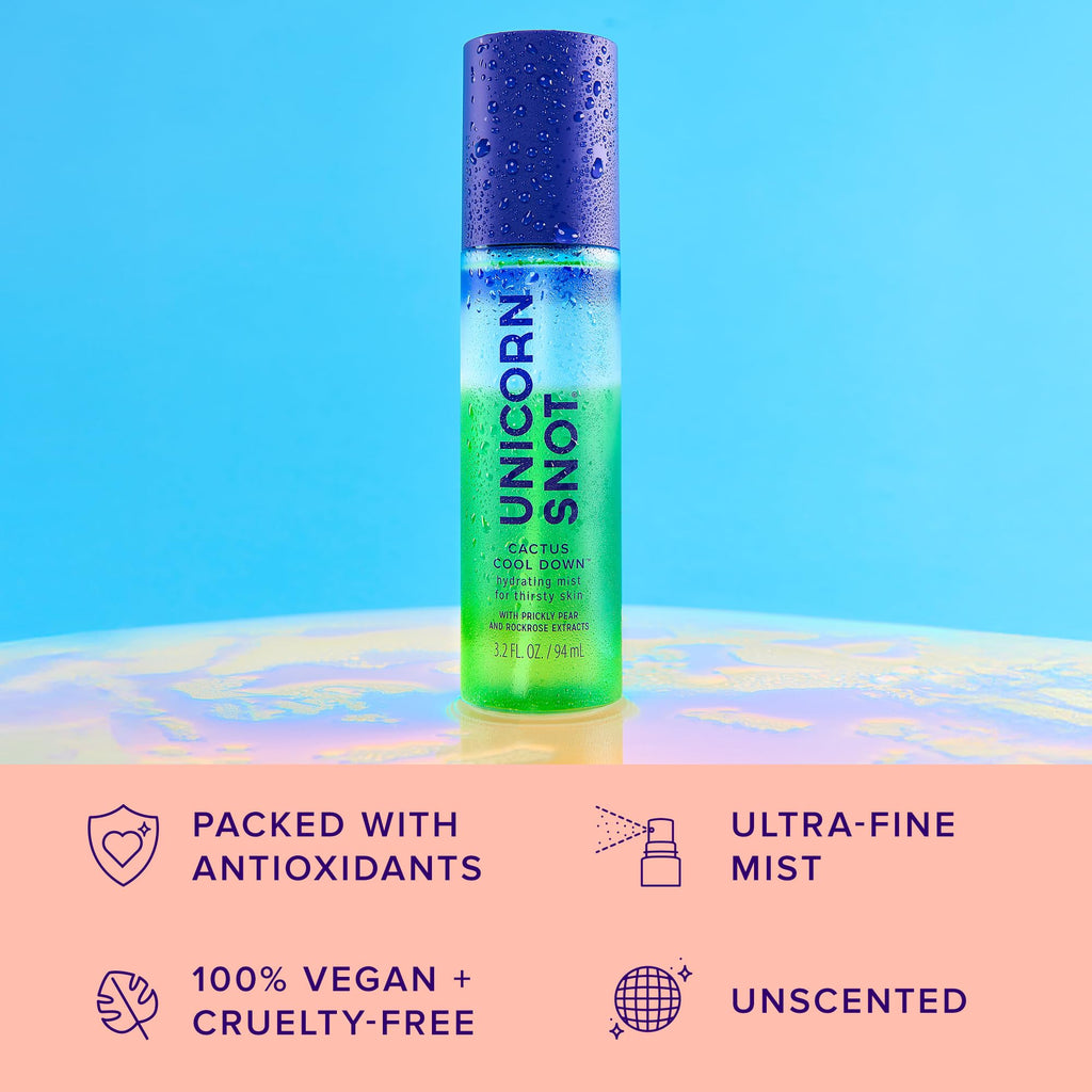 Unicorn Snot Cactus Cool Down After Sun – Hydrating Mist, Primer & Blue Light Shield