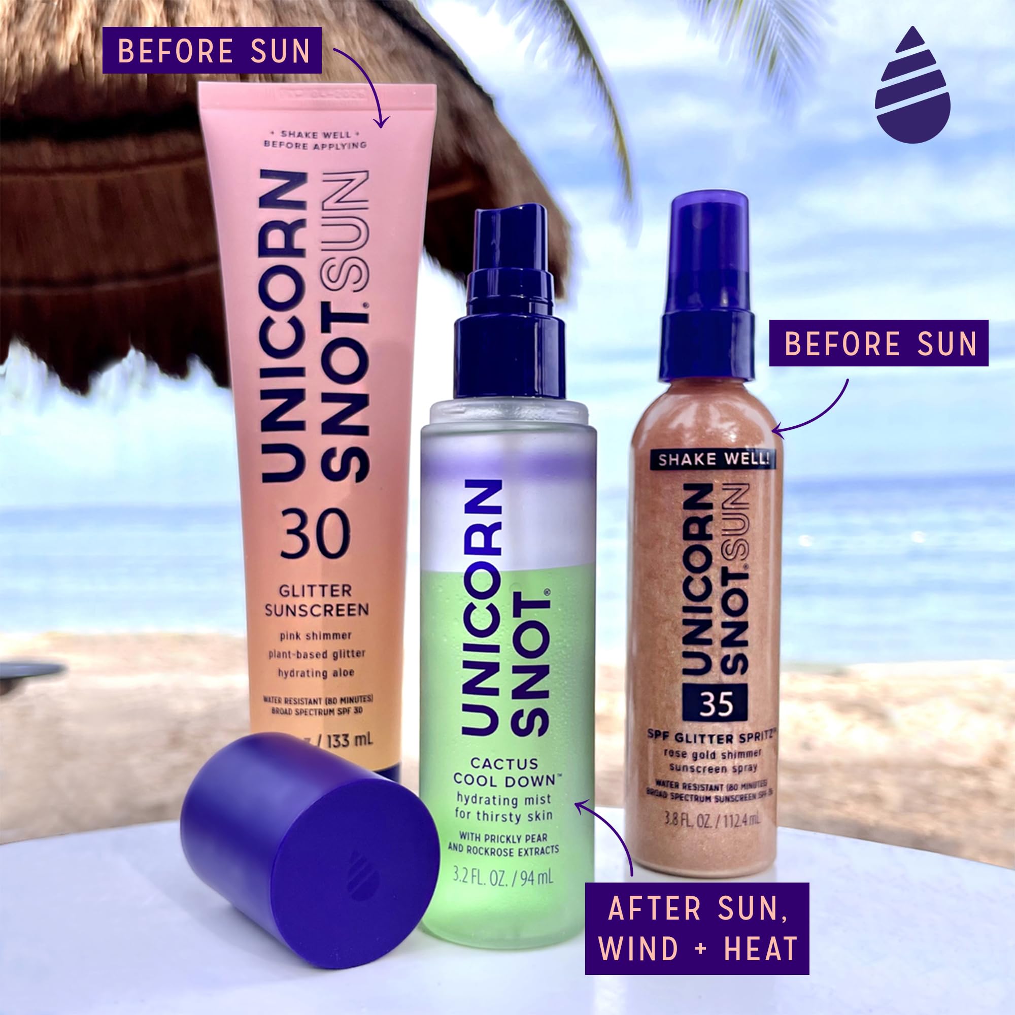 Unicorn Snot Cactus Cool Down After Sun – Hydrating Mist, Primer & Blue Light Shield