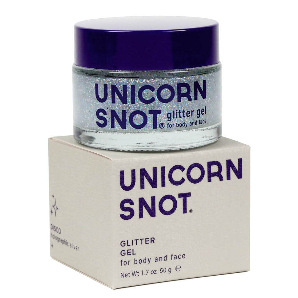 UNICORN SNOT Holographic Glitter Gel — Silver Disco, 1.7 oz (Vegan & Cruelty-Free)