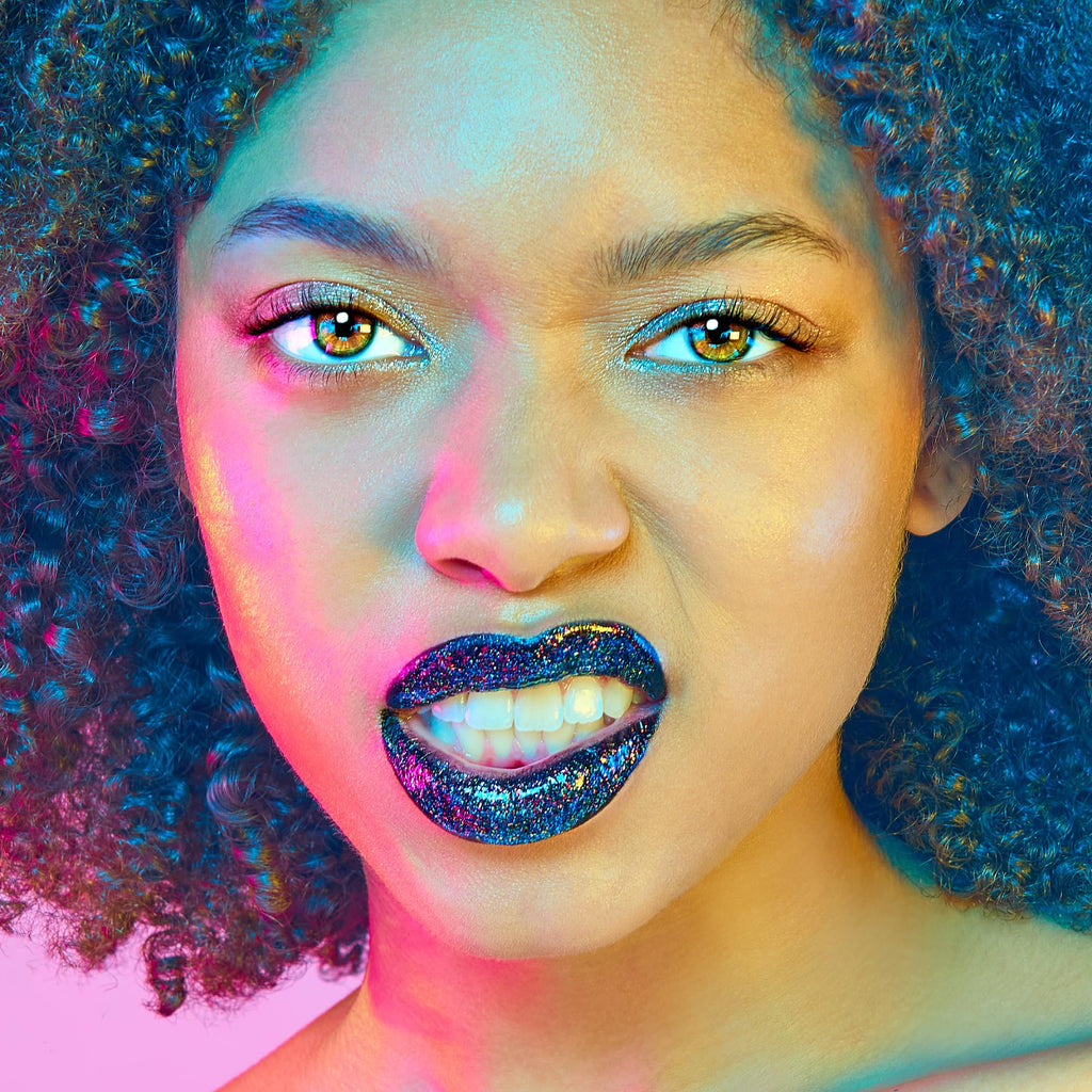 UNICORN SNOT Quiet Riot Glitter Lip Duo | 2-in-1 Matte Lipstick & Plastic-Free Glitter (Chasm) – 0.15oz Lipstick + 0.16oz Gloss