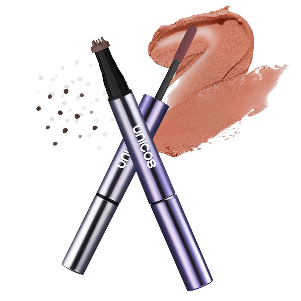 Unicos Freckle Stamp – 2-in-1 Freckle Pen with Blush, Natural Look, Quick-Dry & Waterproof