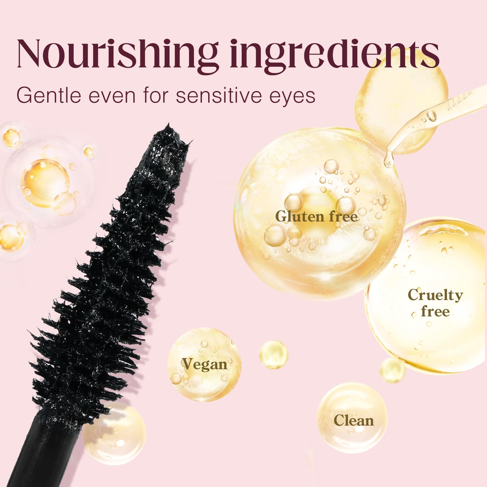 Unidollss Tubing Mascara Black – Length, Volume & Lash-Nourishing Serum