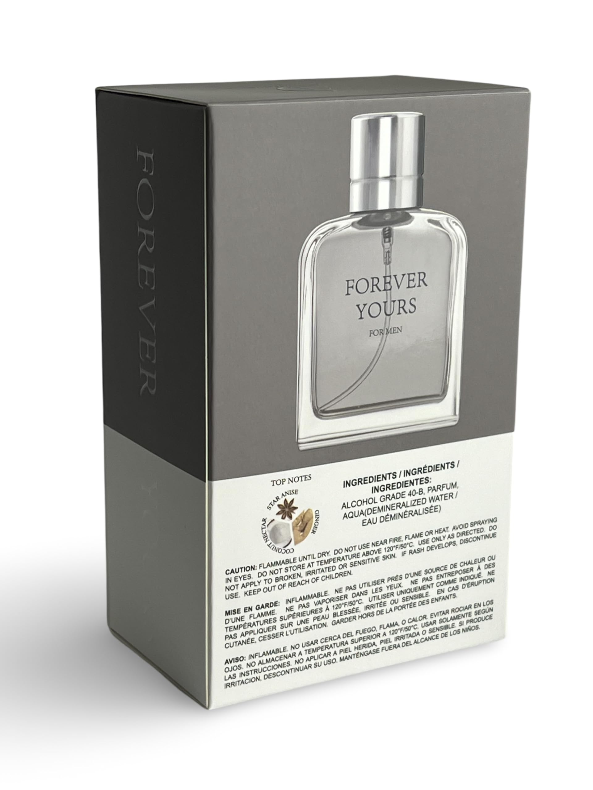 Forever Yours for Men by United Scents – 3.4 oz Eau de Parfum | Ginger, Patchouli, Cedar Wood