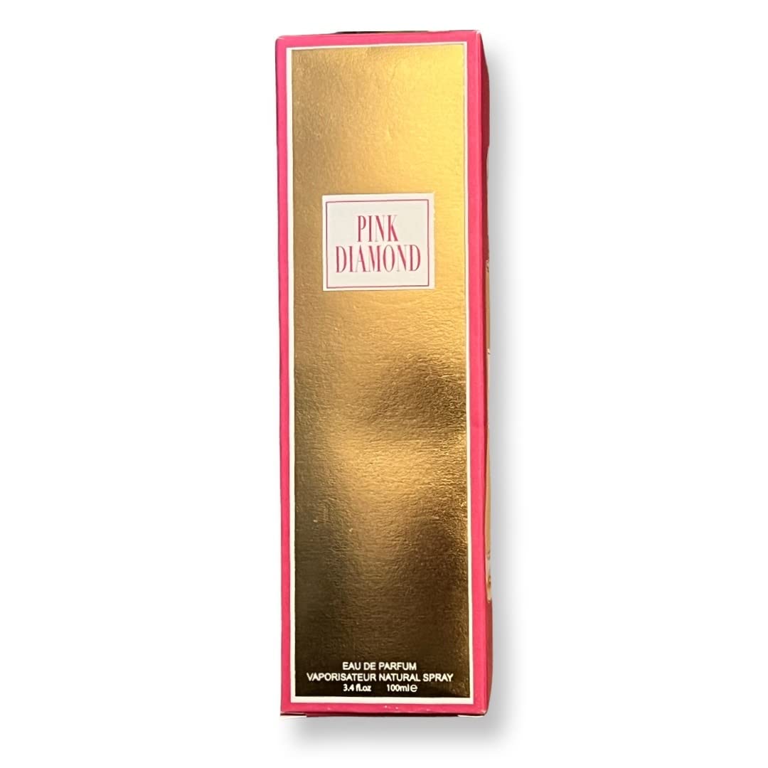 United Scents Pink Diamond Eau de Parfum for Women – 3.4 Fl Oz | Top Notes: Orange, Aldehyde & Lily