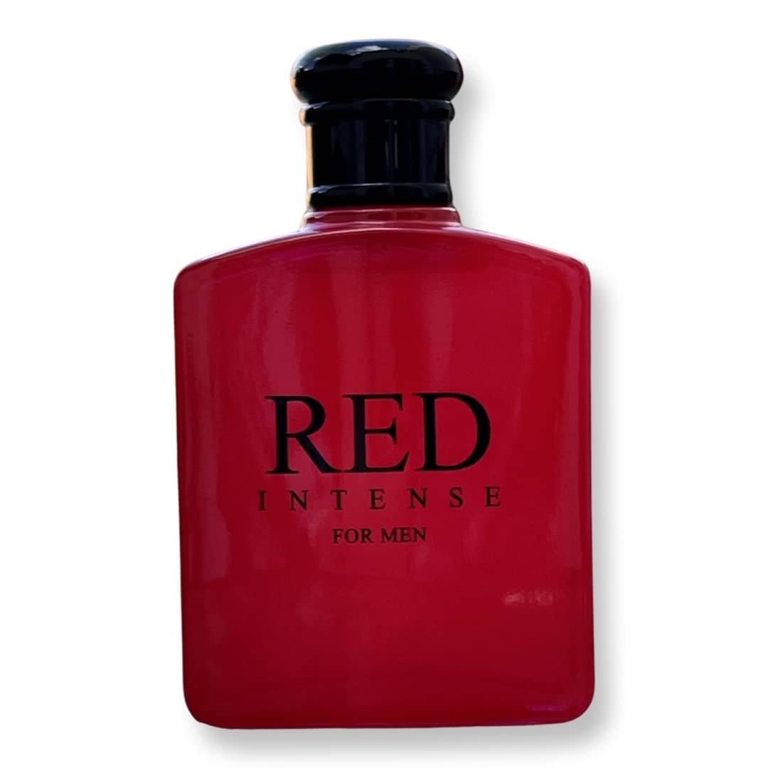 United Scents Red Intense Eau de Parfum for Men – 3.4 Fl Oz | Cranberry, Grapefruit & Italian Lemon