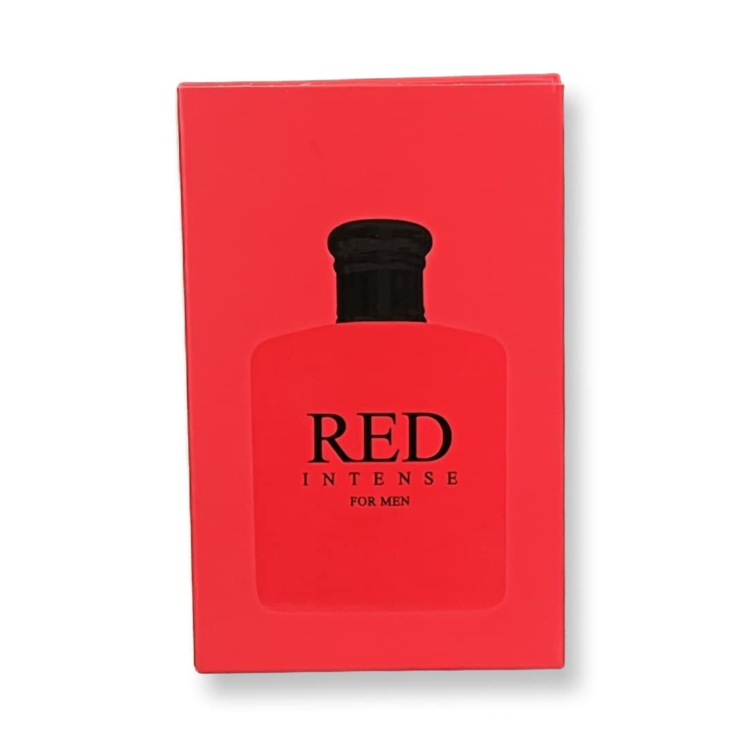 United Scents Red Intense Eau de Parfum for Men – 3.4 Fl Oz | Cranberry, Grapefruit & Italian Lemon