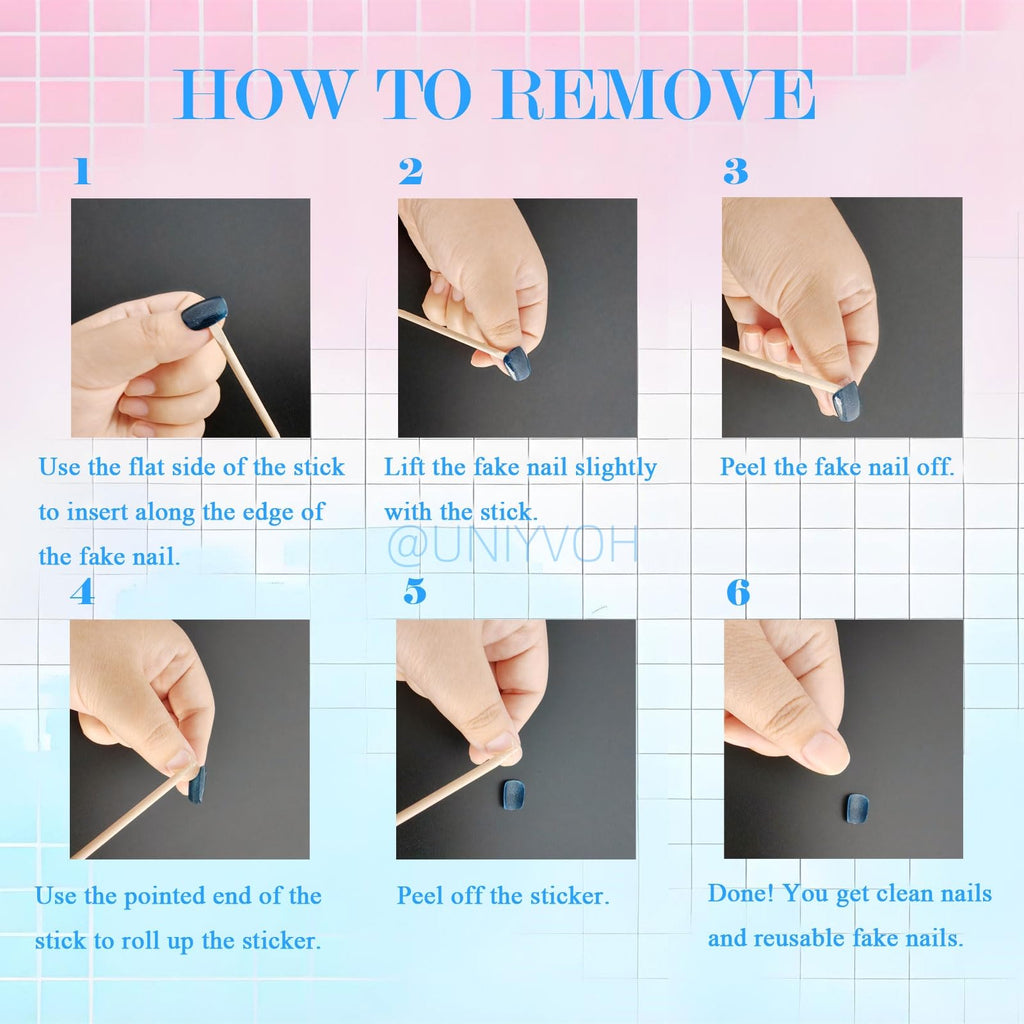 UNIYVOH Almond Press On Nails – Handmade Stiletto 3D Flower Design (Valentine Red French, Size S)