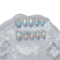 UNIYVOH Cat Eye Nails – Aurora Bubbles Magnetic Shimmer Press-Ons