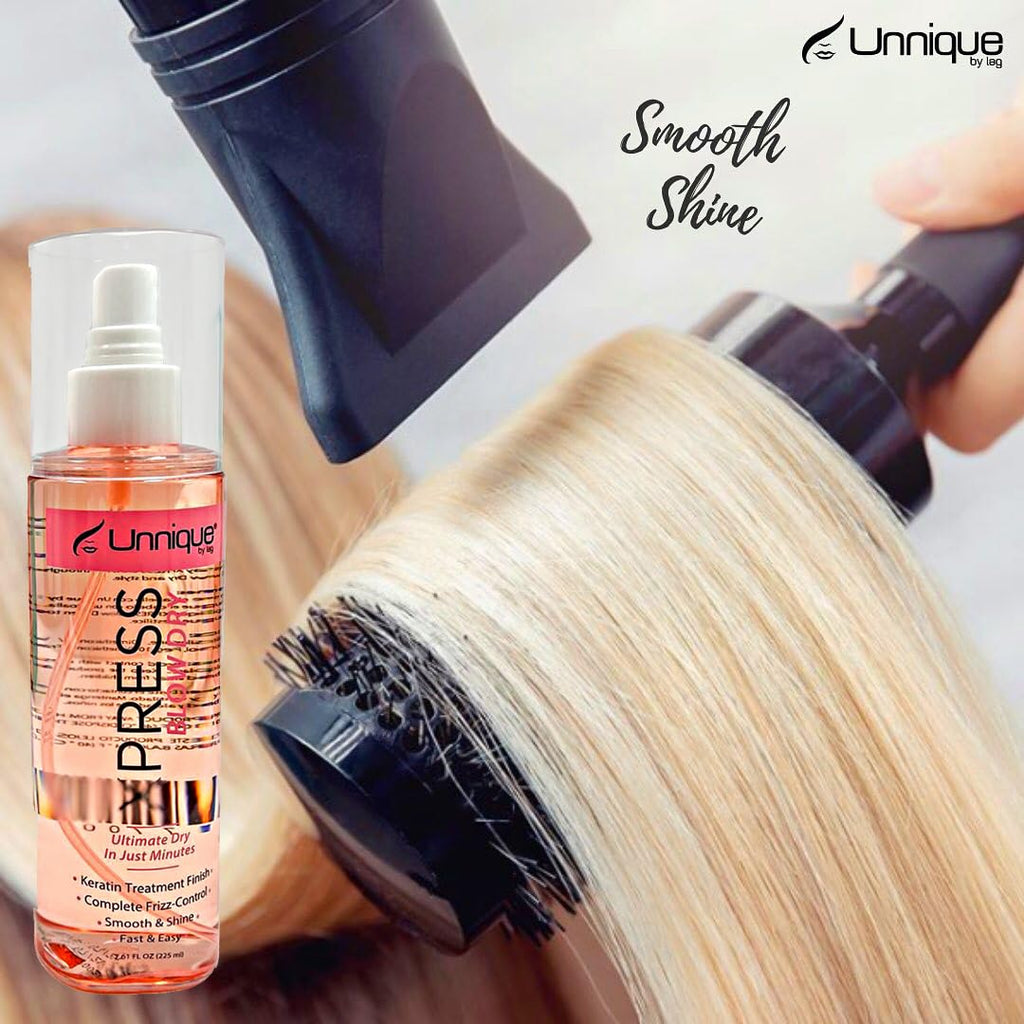 Unnique By Lag UNNIQUE Xpress Blow Dry Spray - Frizz Control, Shine & Quick Dry