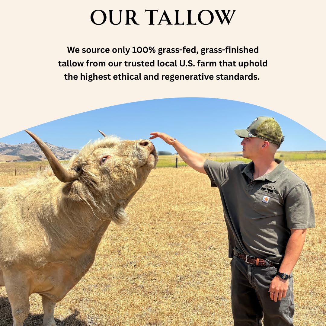 Untamed Organics Tallow Hair Clay | Medium Hold, Natural Finish | Grass-Fed Tallow Pomade | 2 FL. OZ.