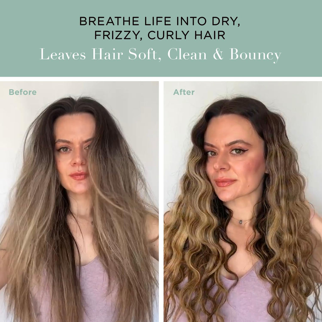 Unwash Bio-Cleansing Conditioner – Gentle Hydrating Co-Wash for Curly & Dry Hair, 33.8 fl oz