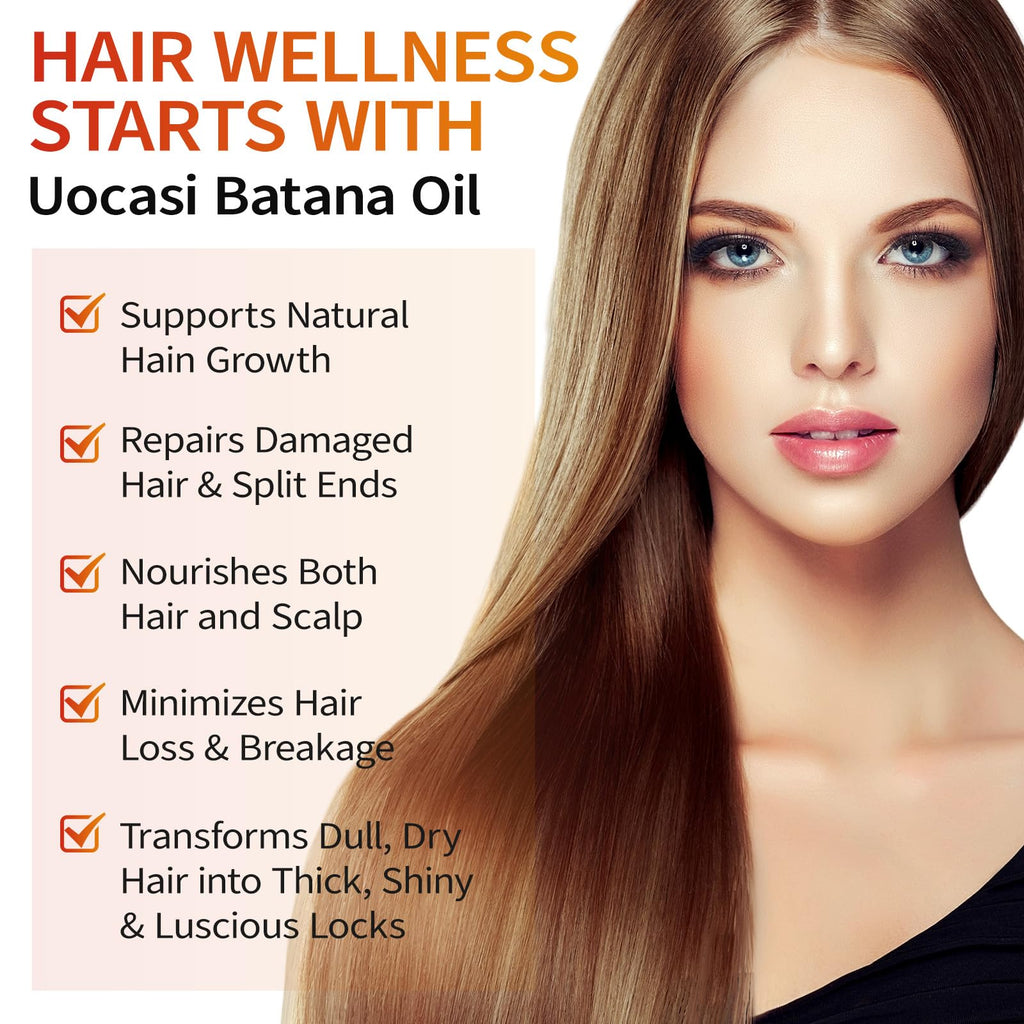 Uocasi Pure Batana Oil for Hair Growth – 2-Pack, Unrefined, 4.04 oz