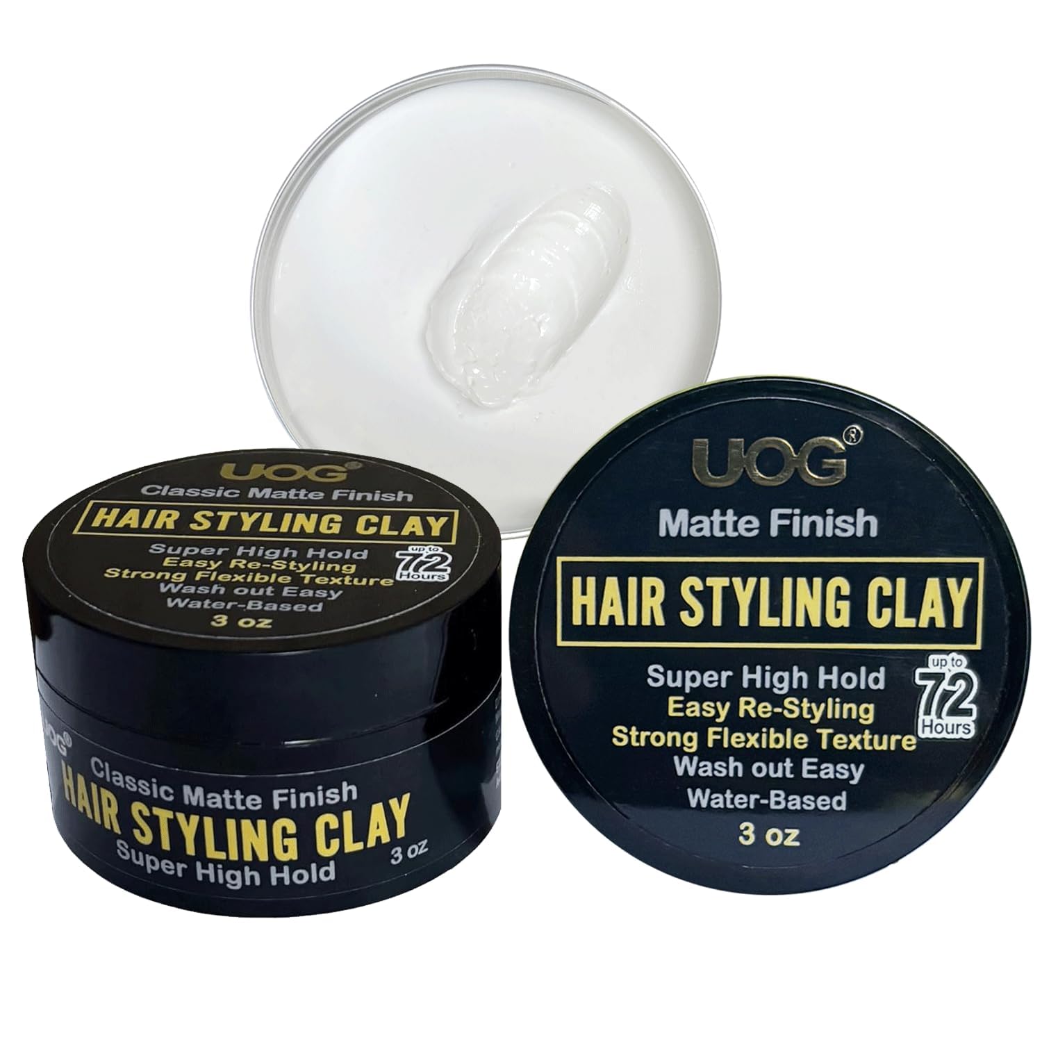 UOG United One Hair Styling Clay – High Hold, Matte Finish, Wash-Out