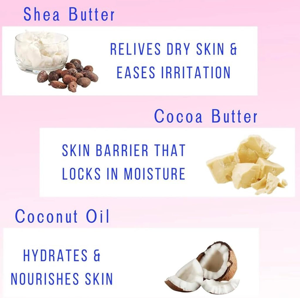 Uplift Us Marketplace Baby Powder Creamy Whipped Body Butter – Nourishing Shea, Cocoa & Coconut Oil