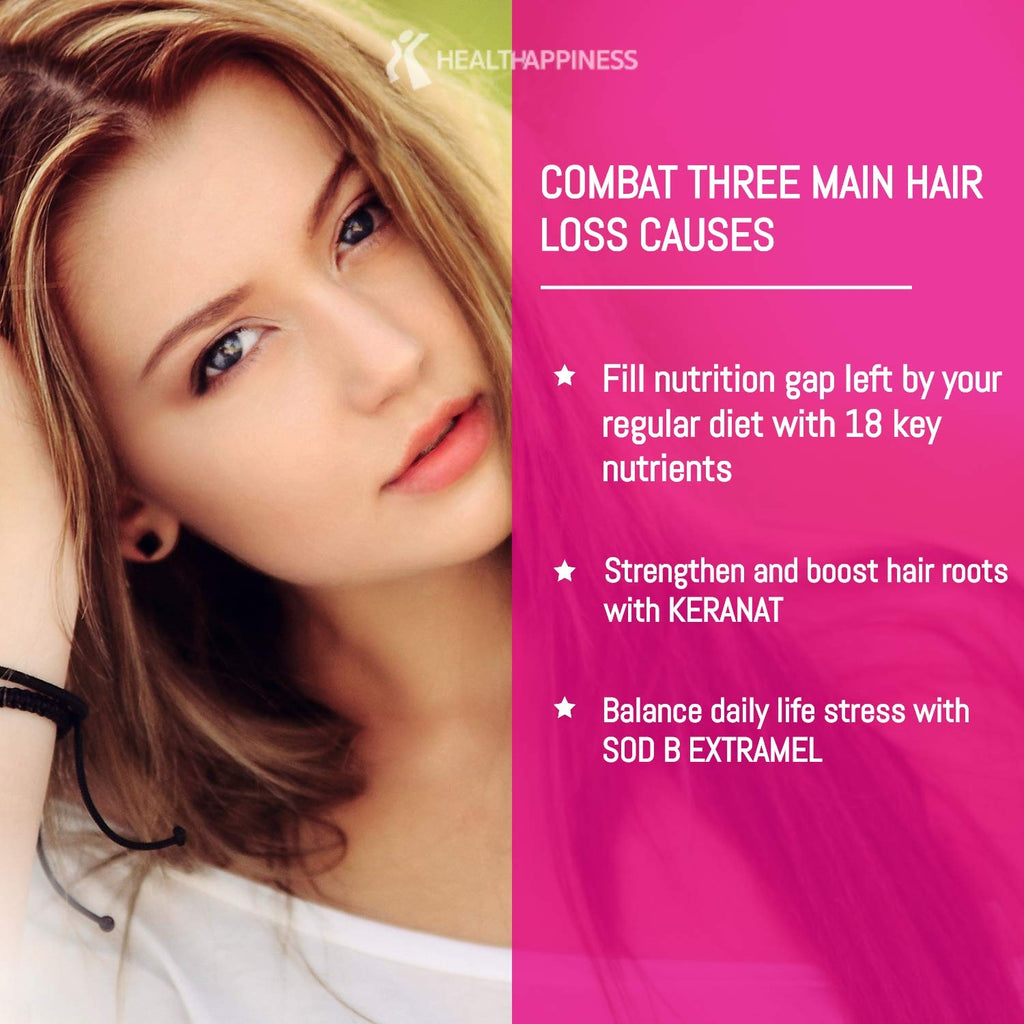 UpNourish Hair Growth Vitamins for Women – Keranat, DHT Blocker, Biotin 5000 mcg