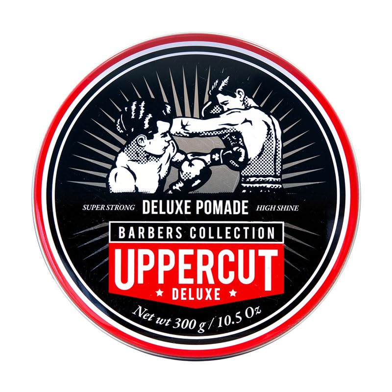 Uppercut Deluxe Barbers Collection Deluxe Pomade – Strong Hold, High Shine, Water-Based