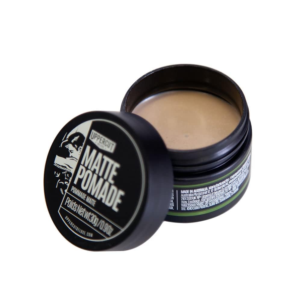 UPPERCUT DELUXE Matte Pomade MIDI – Medium Hold, Matte Finish, Water Based, 0.9 oz / 30 g (2-pack)
