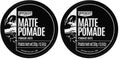 UPPERCUT DELUXE Matte Pomade MIDI – Medium Hold, Matte Finish, Water Based, 0.9 oz / 30 g (2-pack)